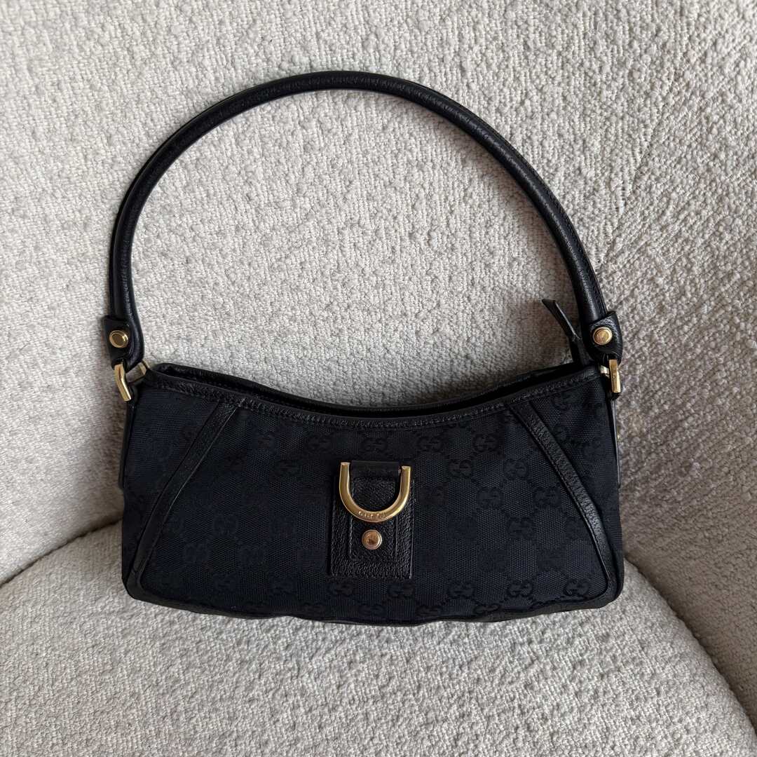Gucci Mini Abbey D Ring Black Shoulder Bag