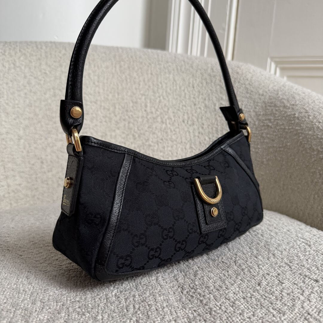 Gucci Mini Abbey D Ring Black Shoulder Bag