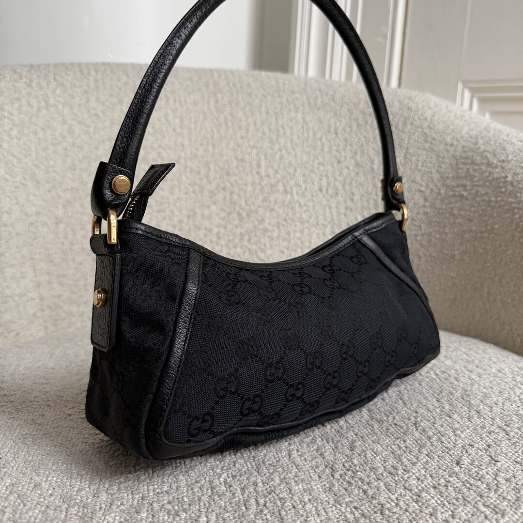 Gucci Mini Abbey D Ring Black Shoulder Bag