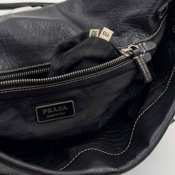 Prada Easy Leather Black Shoulder Bag