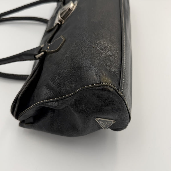 Prada Easy Leather Black Shoulder Bag