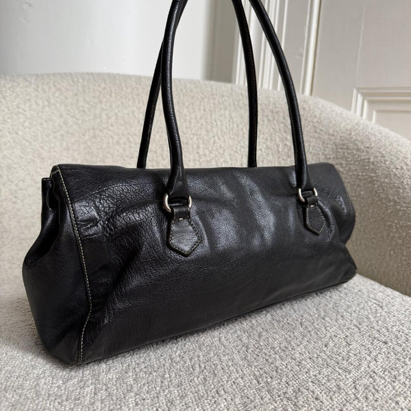 Prada Easy Leather Black Shoulder Bag