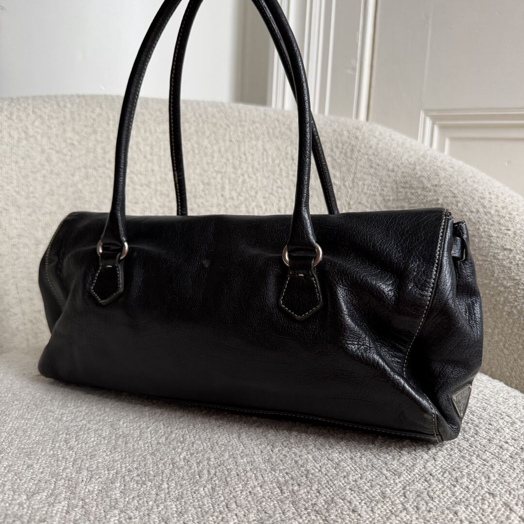 Prada Easy Leather Black Shoulder Bag