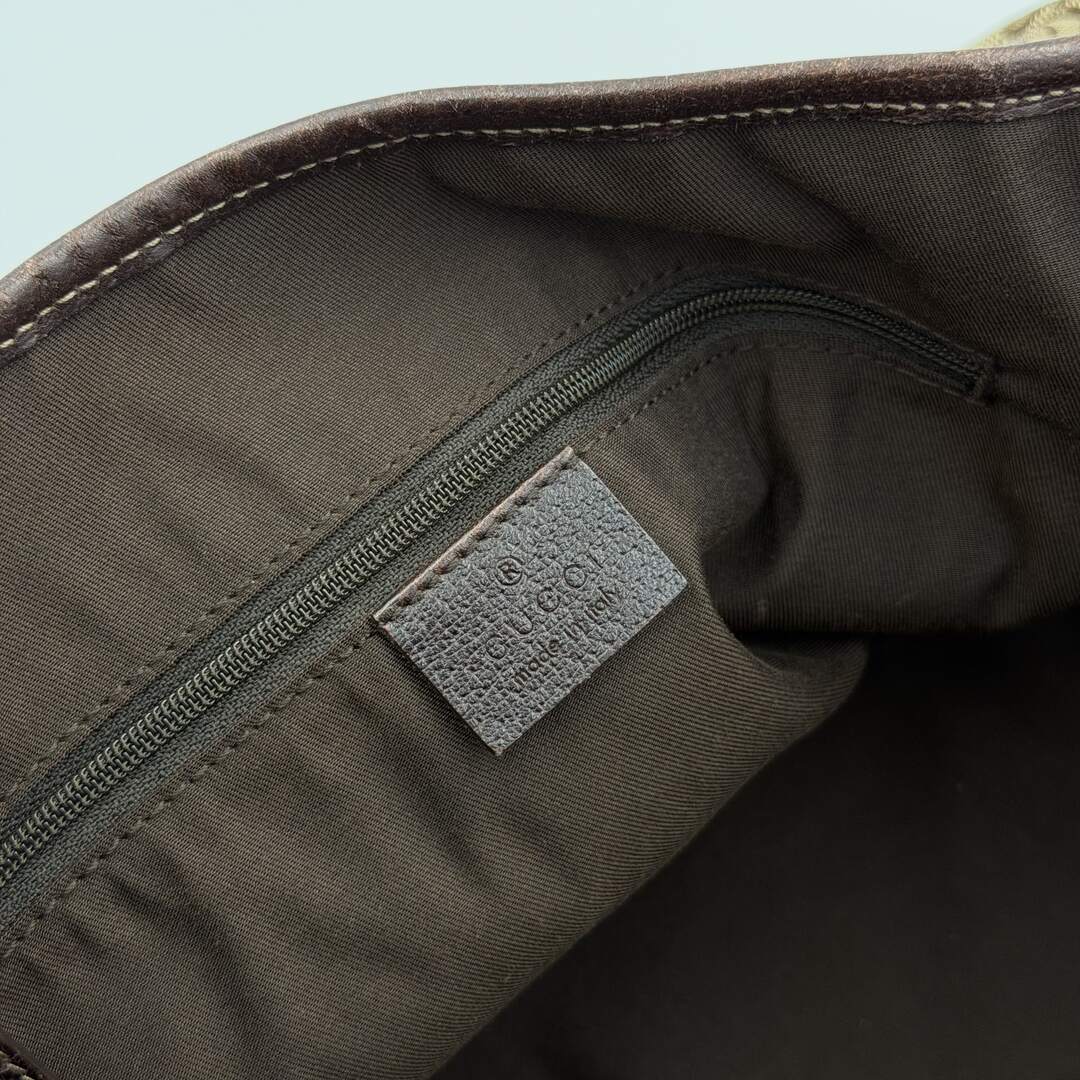 Gucci GG Canvas Abbey Brown Tote Bag