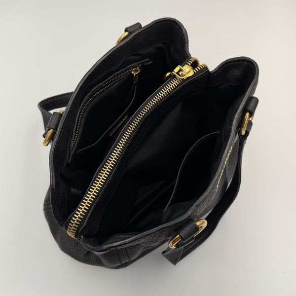 Miu Miu Vitello Leather Black Shoulder Bag