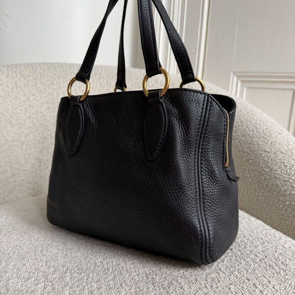Miu Miu Vitello Leather Black Shoulder Bag