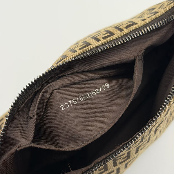 Fendi Zucchino Brown Shoulder Bag