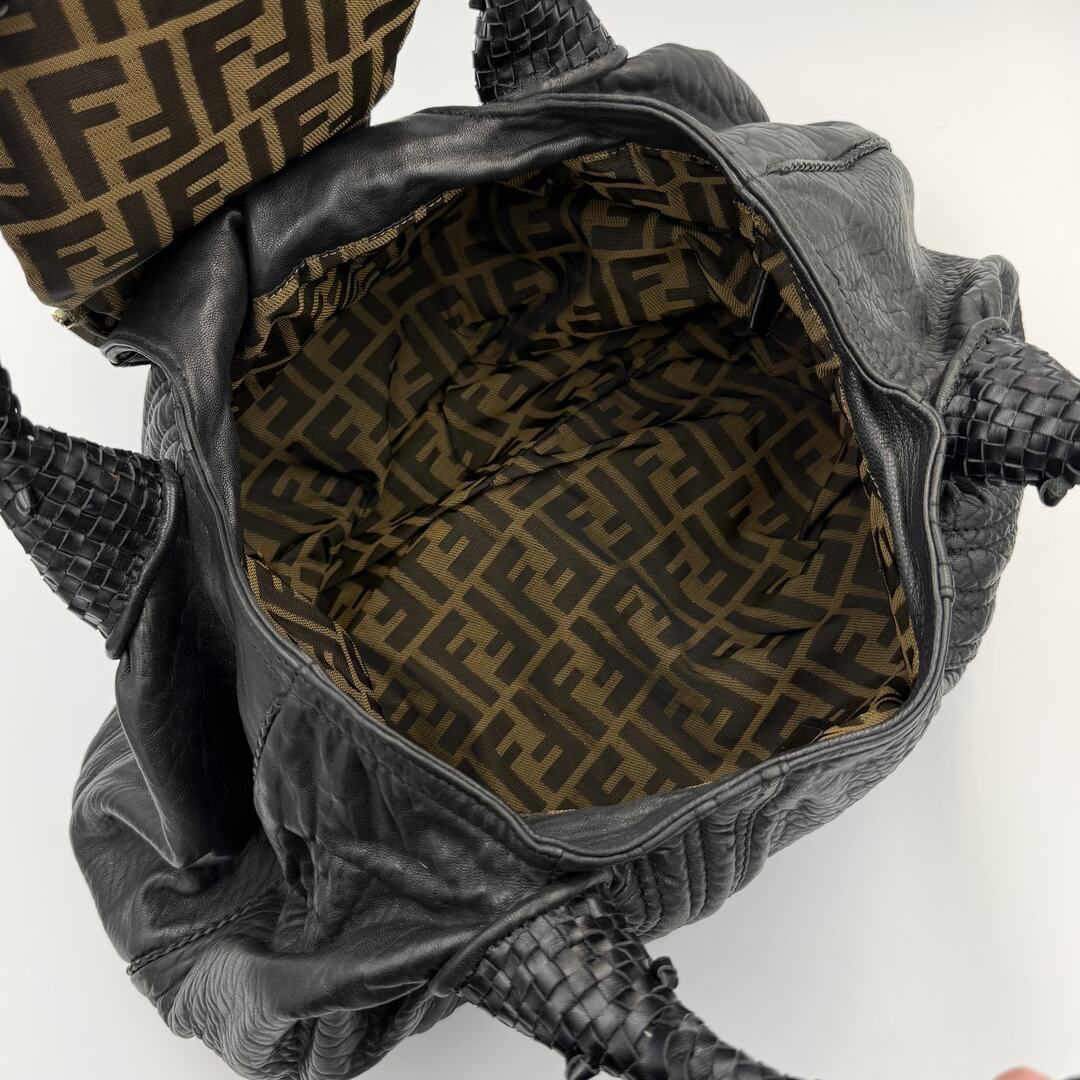 Fendi Spy Black Leather Handbag