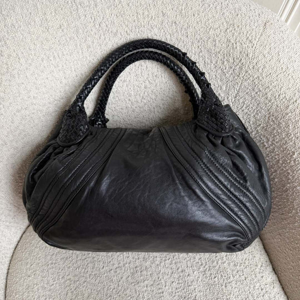 Fendi Spy Black Leather Handbag