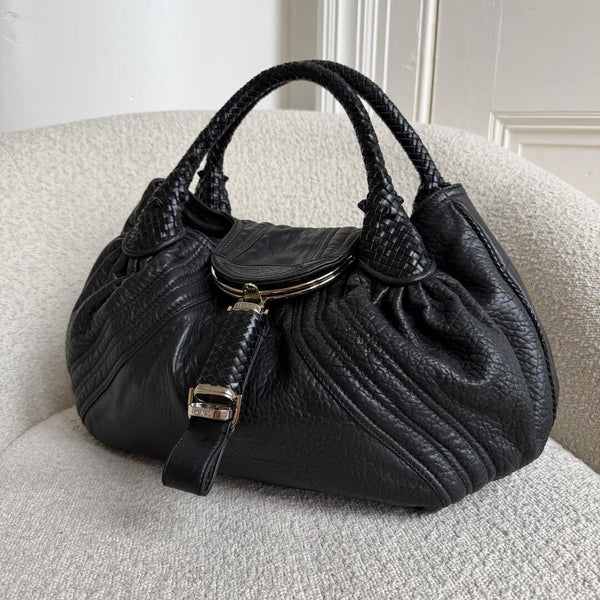 Fendi Spy Black Leather Handbag