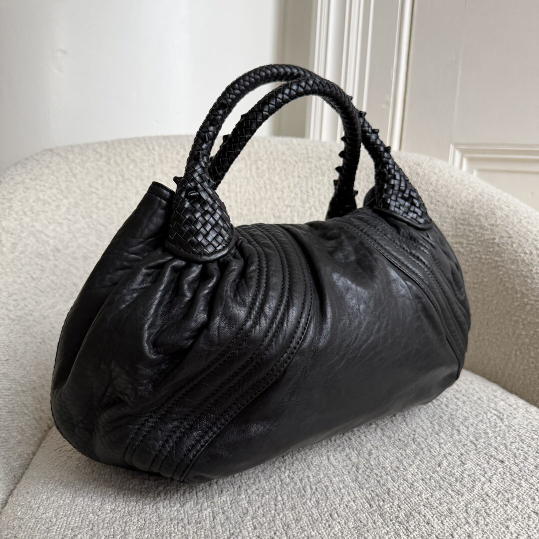 Fendi Spy Black Leather Handbag