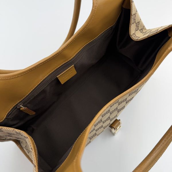 Gucci GG Canvas Jackie Brown Shoulder Bag