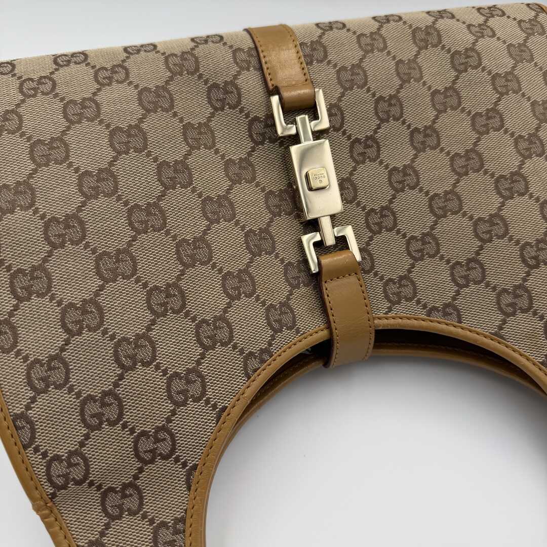 Gucci GG Canvas Jackie Brown Shoulder Bag