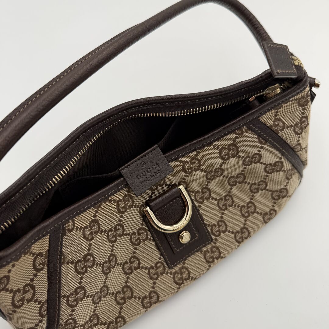 Gucci Mini Abbey D Ring Brown Shoulder Bag