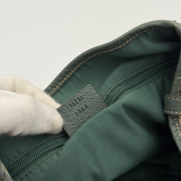 Gucci GG Canvas Abbey Green Tote Bag