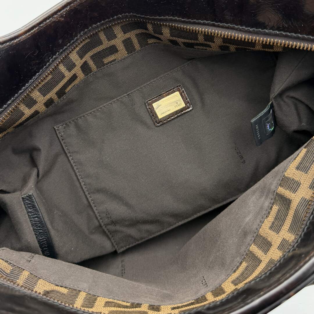 Fendi Zucca Canvas Brown Tote Bag