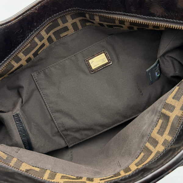 Fendi Zucca Canvas Brown Tote Bag