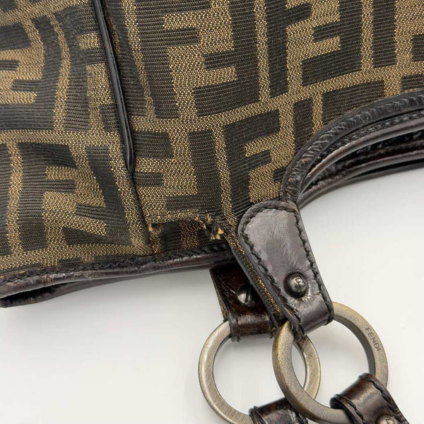 Fendi Zucca Canvas Brown Tote Bag