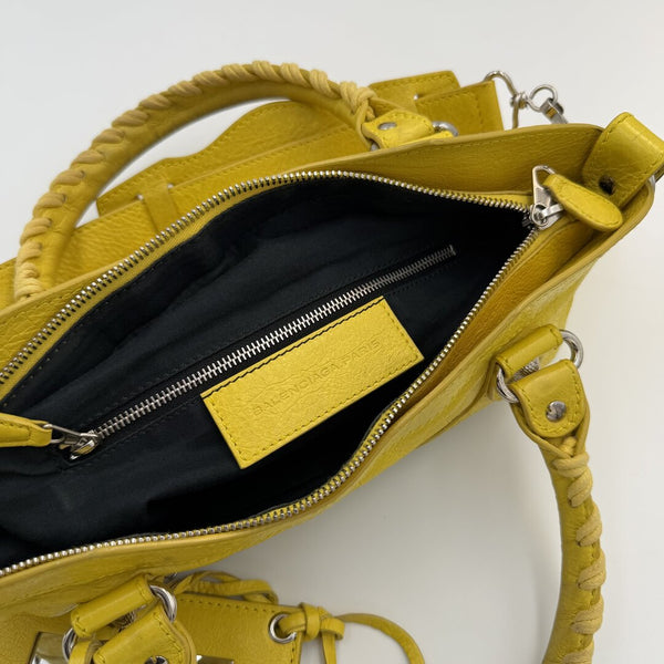 2010 Balenciaga Giant First Yellow Leather Handbag