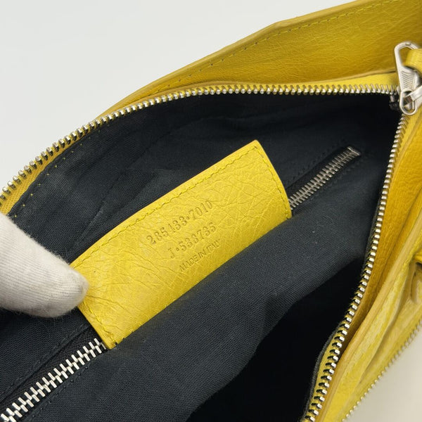 2010 Balenciaga Giant First Yellow Leather Handbag