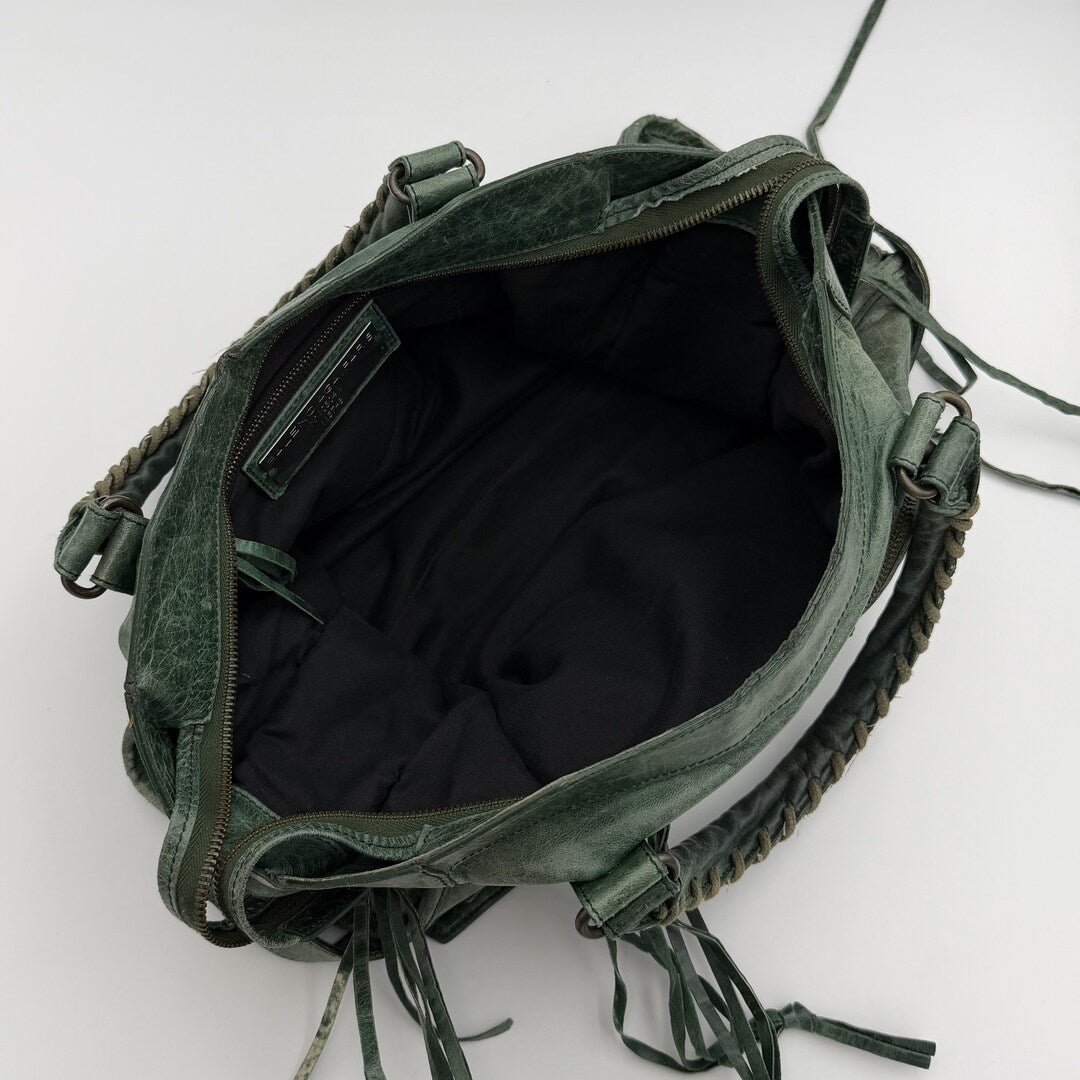 2006 Balenciaga The City Leather Green Bag
