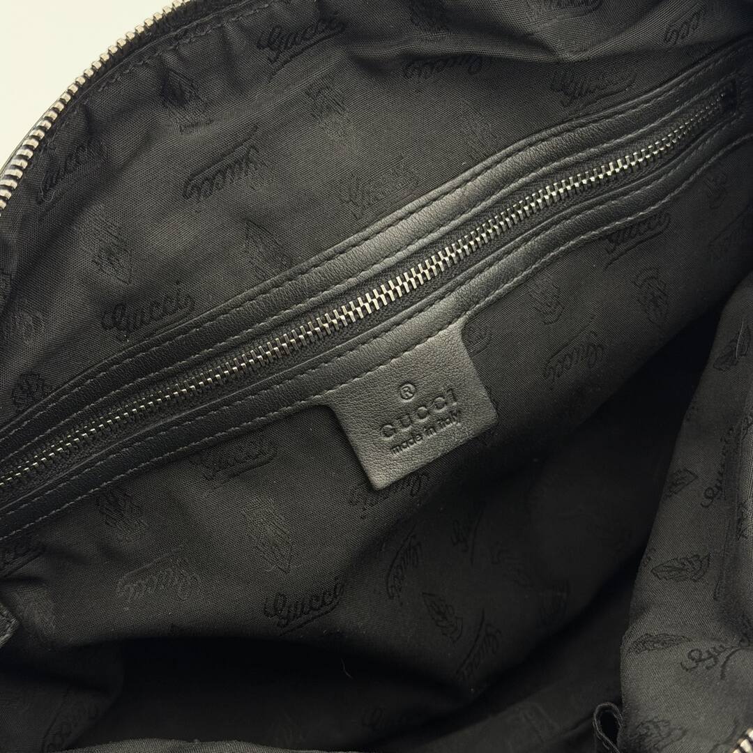 Gucci Guccissima Icon Bit Black Boston Bag