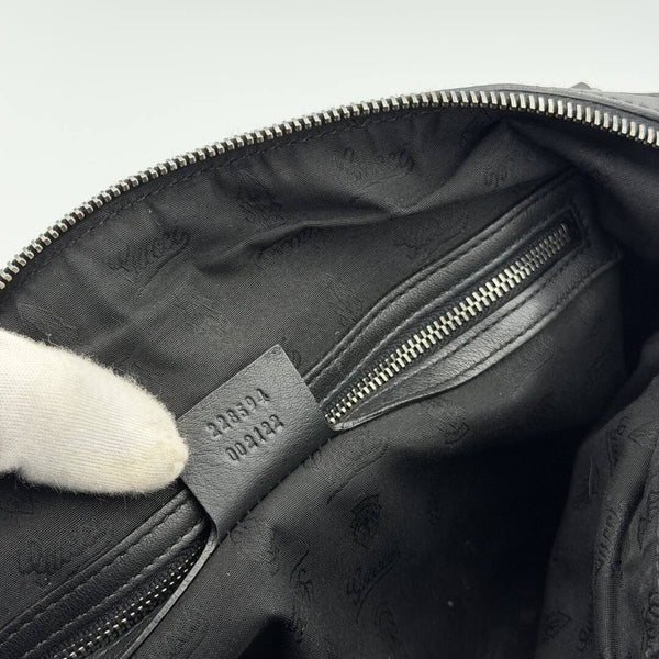 Gucci Guccissima Icon Bit Black Boston Bag