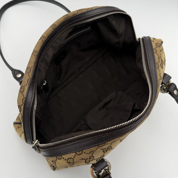 Gucci GG Canvas Twins Black Shoulder Bag