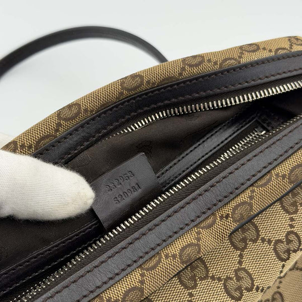 Gucci GG Canvas Twins Black Shoulder Bag