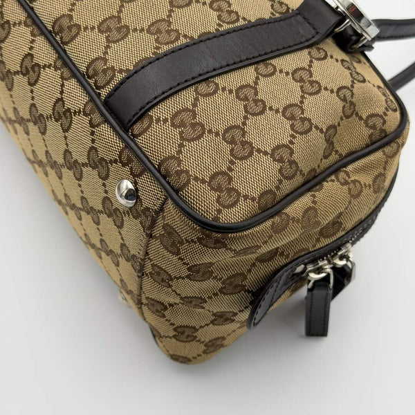 Gucci GG Canvas Twins Black Shoulder Bag