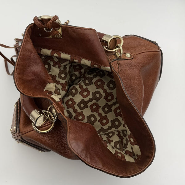 Gucci Indy Guccissima Brown Leather Shoulder Bag