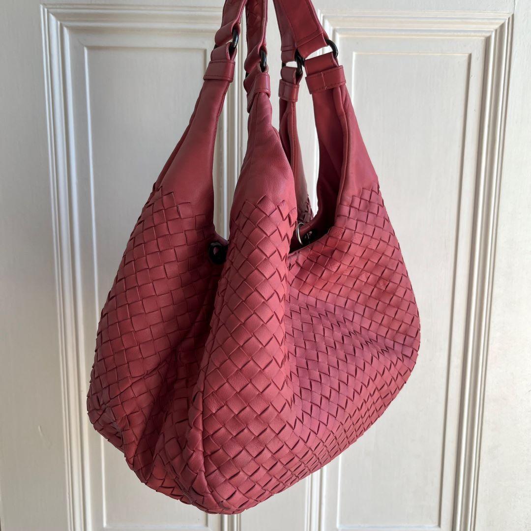 Bottega Veneta Intrecciato Pink Shoulder Bag