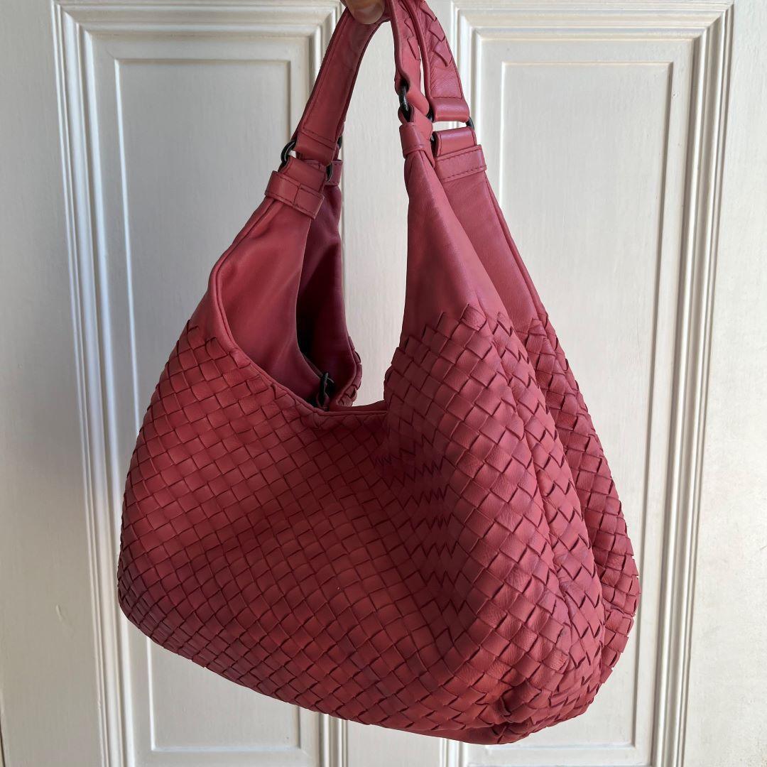 Bottega Veneta Intrecciato Pink Shoulder Bag