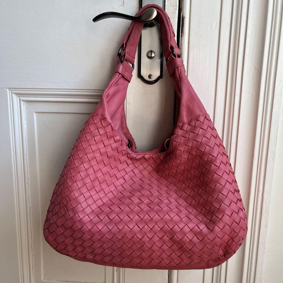 Bottega Veneta Intrecciato Pink Shoulder Bag