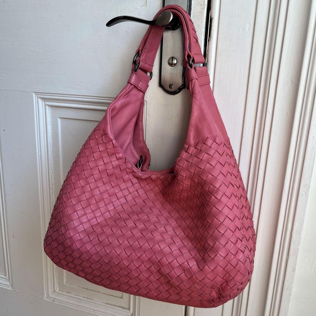 Bottega Veneta Intrecciato Pink Shoulder Bag