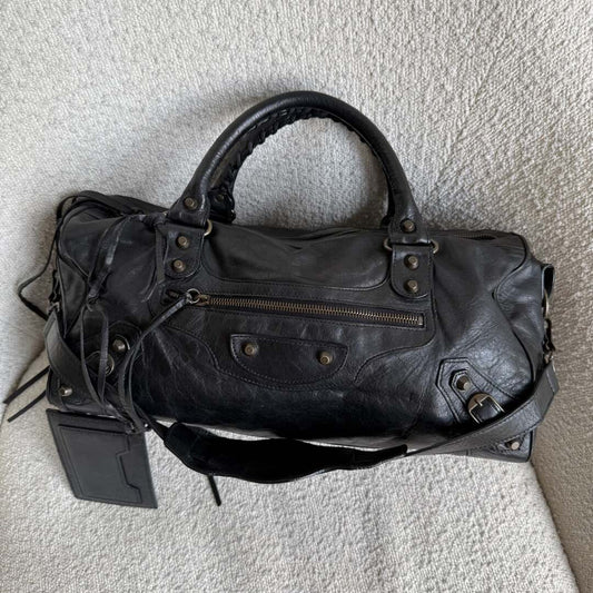 2003 Balenciaga Motocross Classic Back Leather Handbag