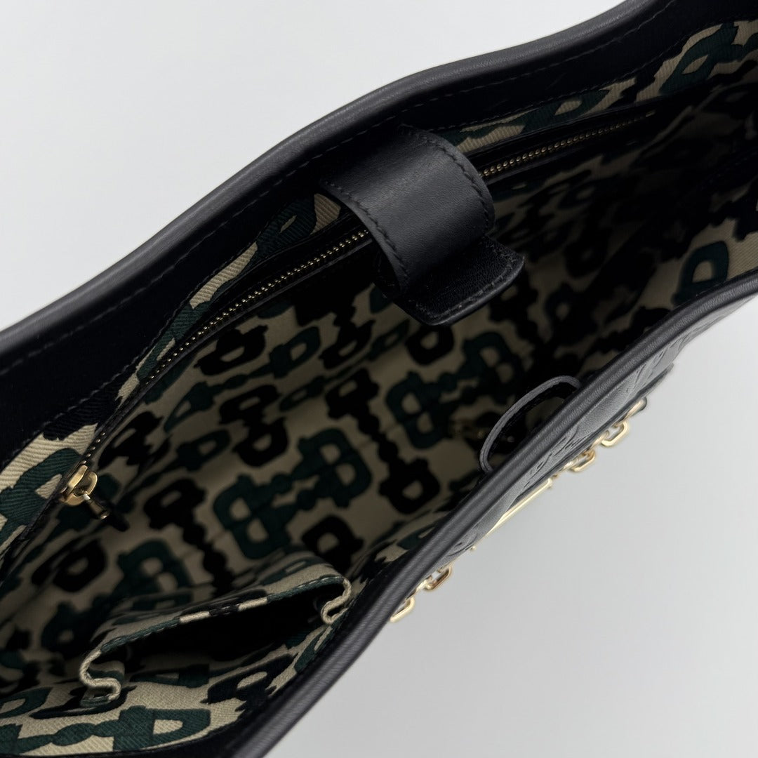 Gucci Guccissima Jackie Hobo Black Shoulder Bag
