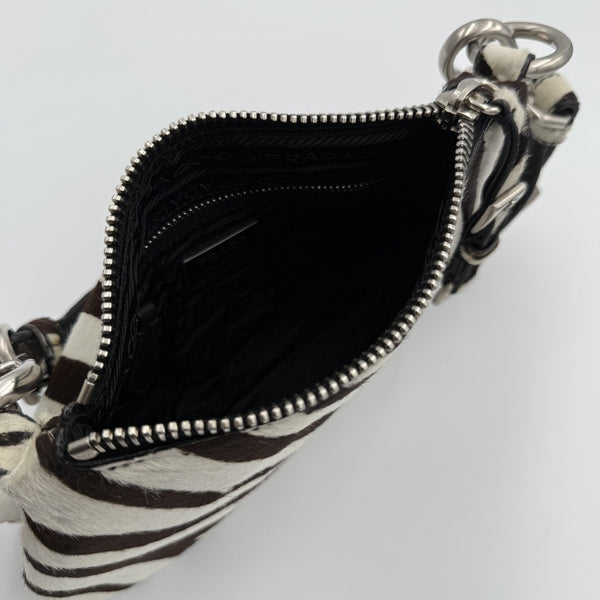 Rare Prada Zebra Pony Hair Shoulder Bag