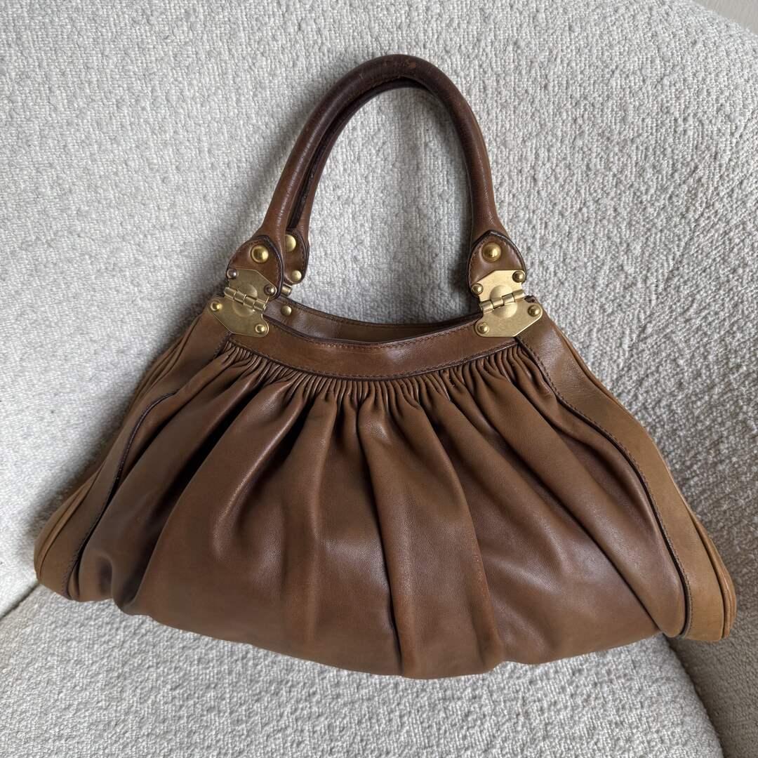 Miu Miu Brown Leather Handbag