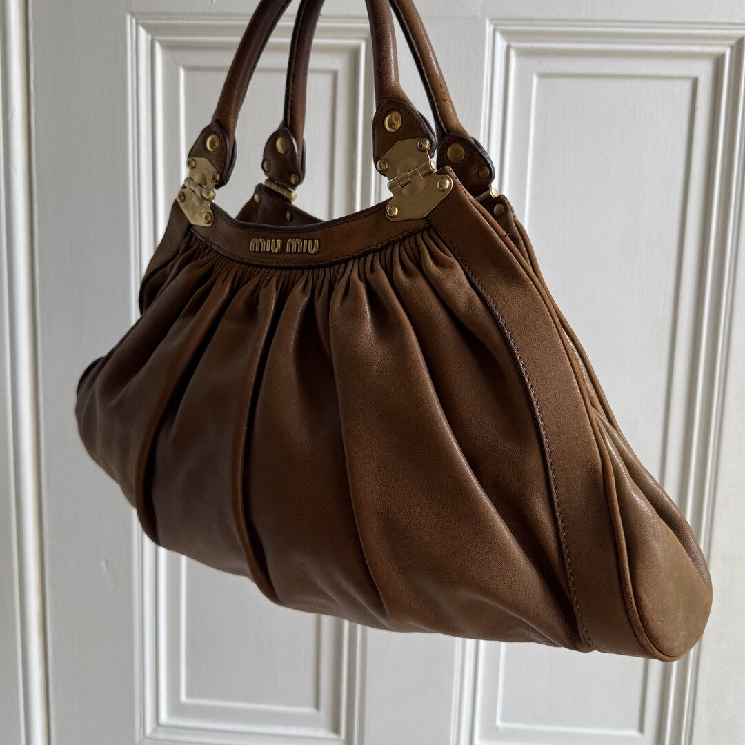 Miu Miu Brown Leather Handbag