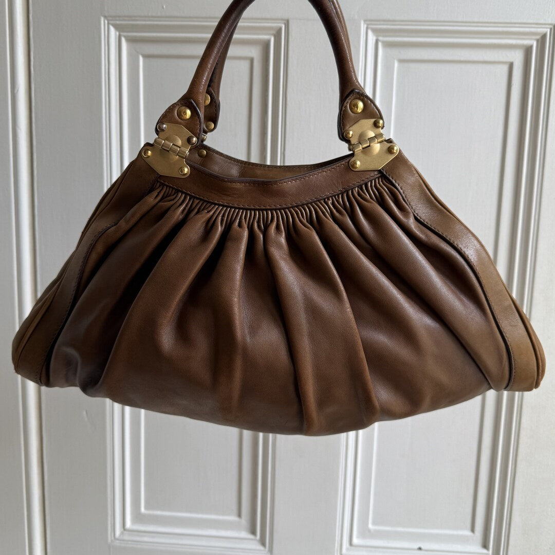 Miu Miu Brown Leather Handbag