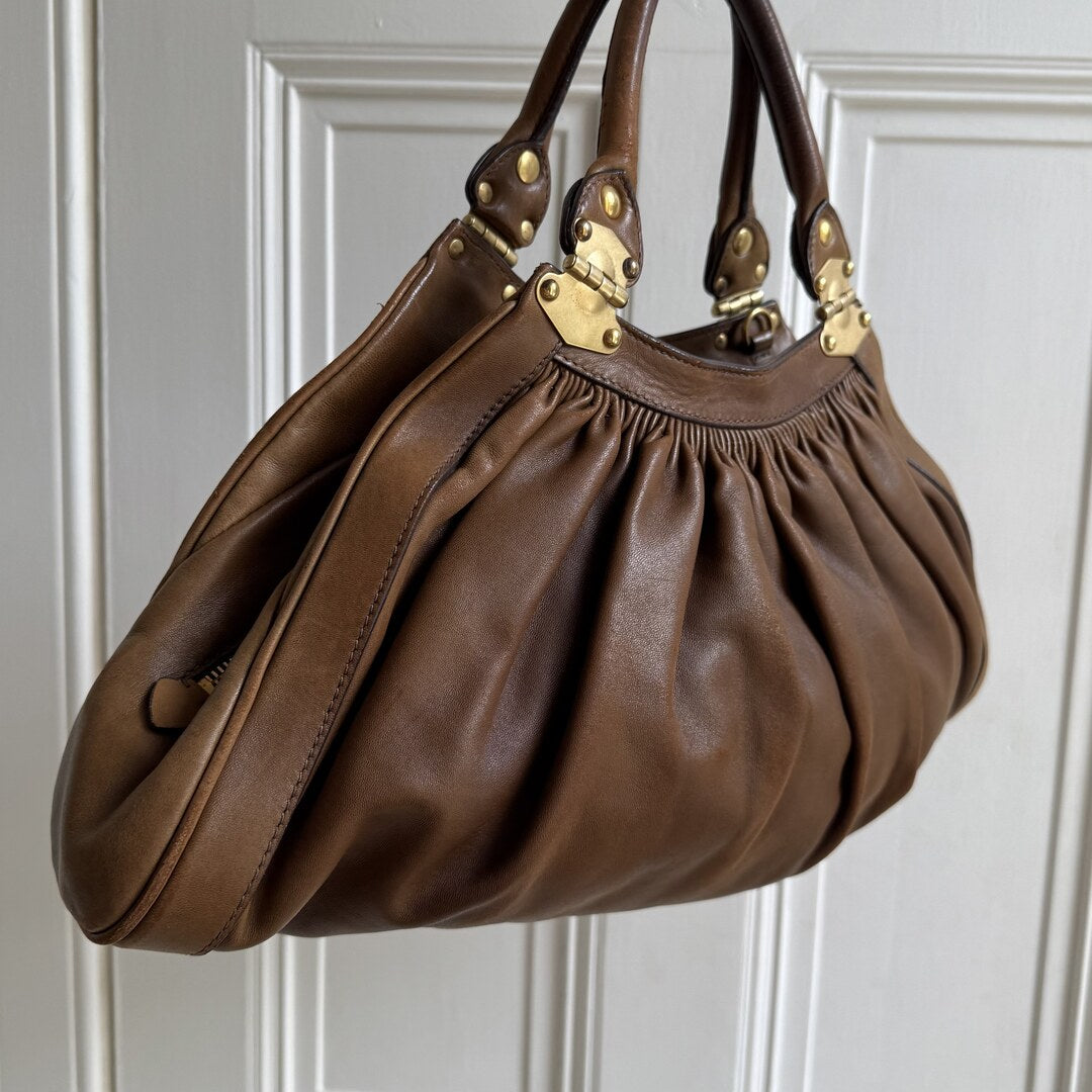 Miu Miu Brown Leather Handbag