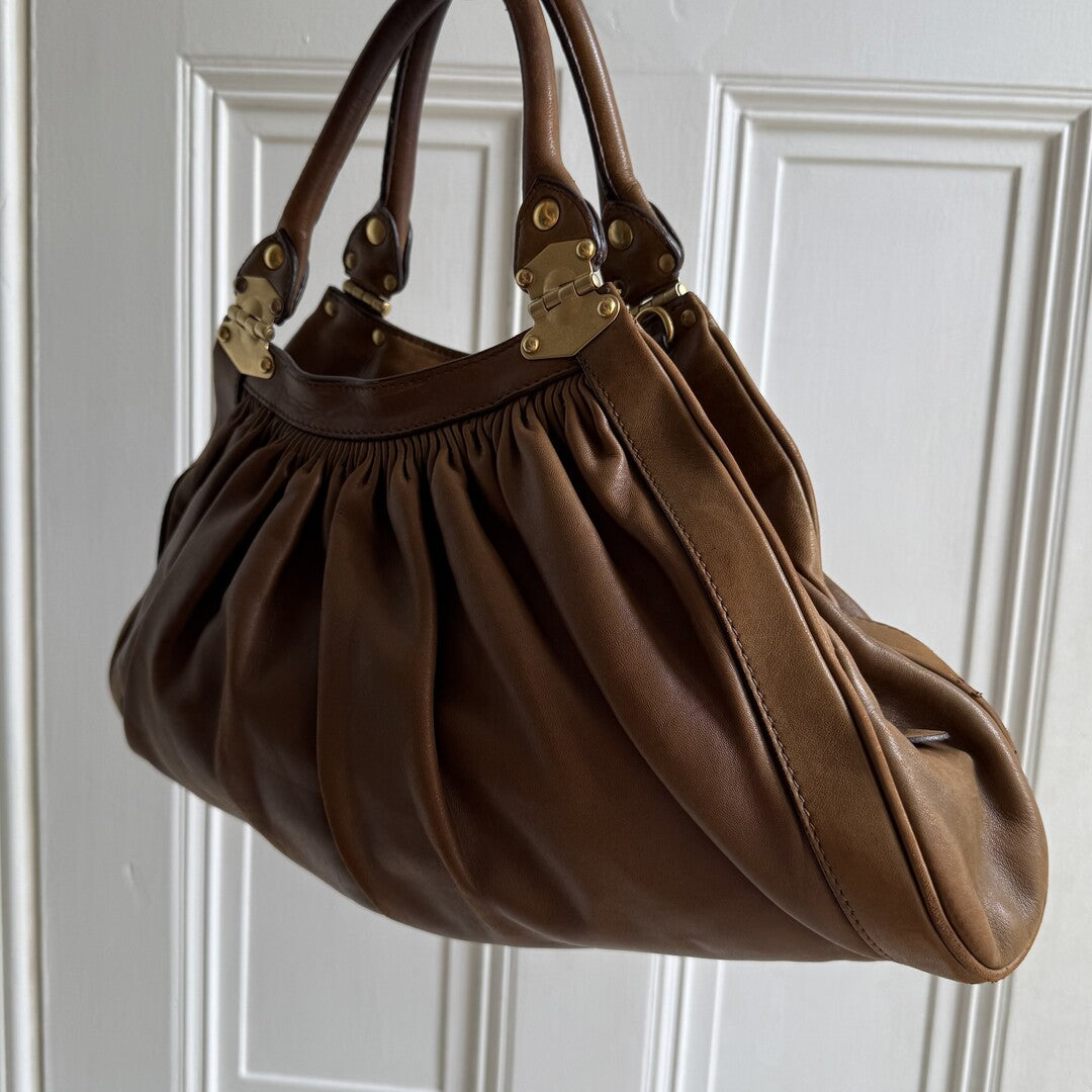Miu Miu Brown Leather Handbag