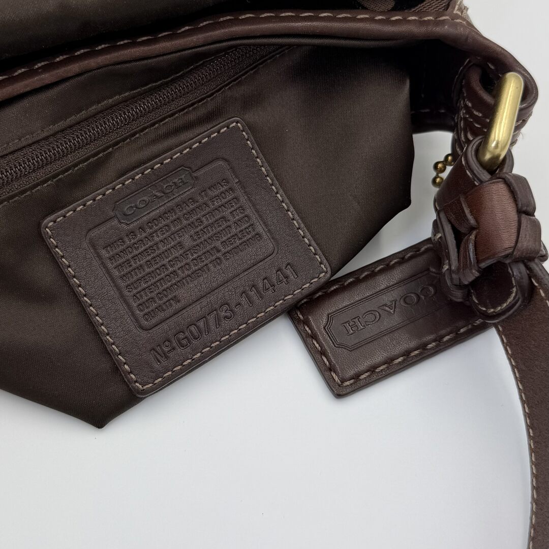 Coach Signature Brown Shoulder Bag