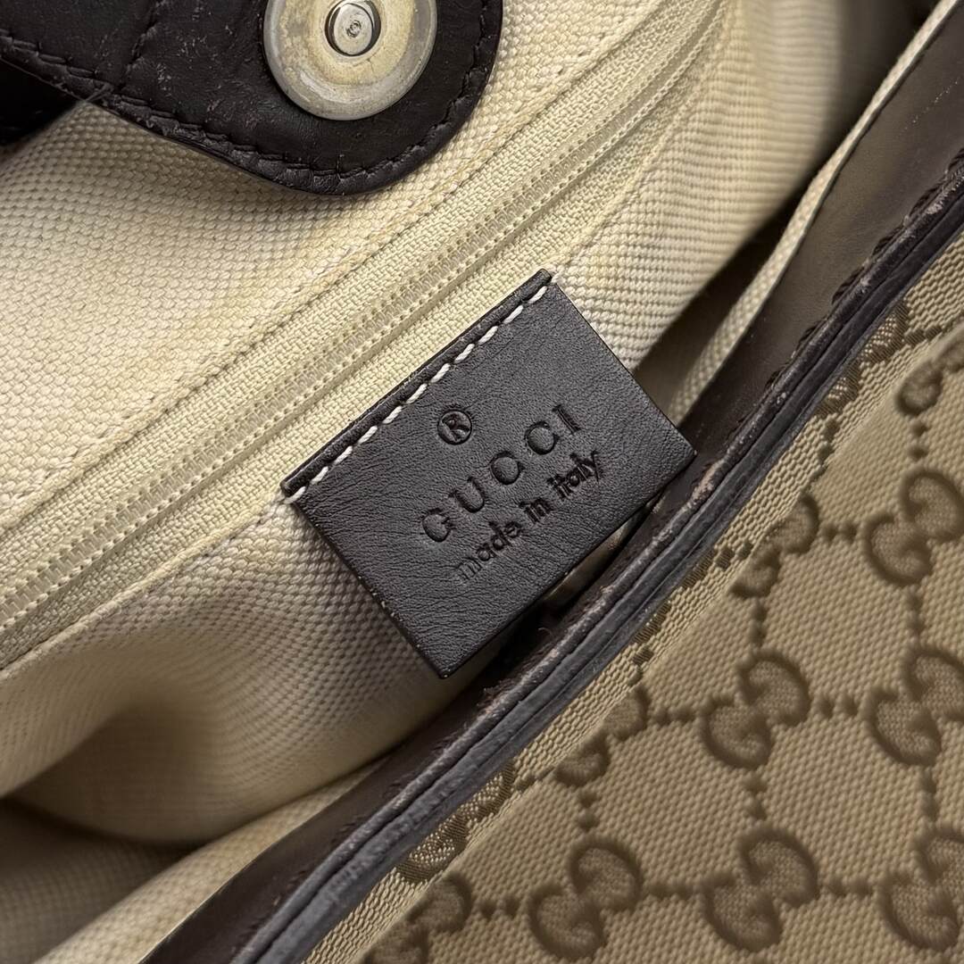Gucci Monogram Sukey Black Tote Bag