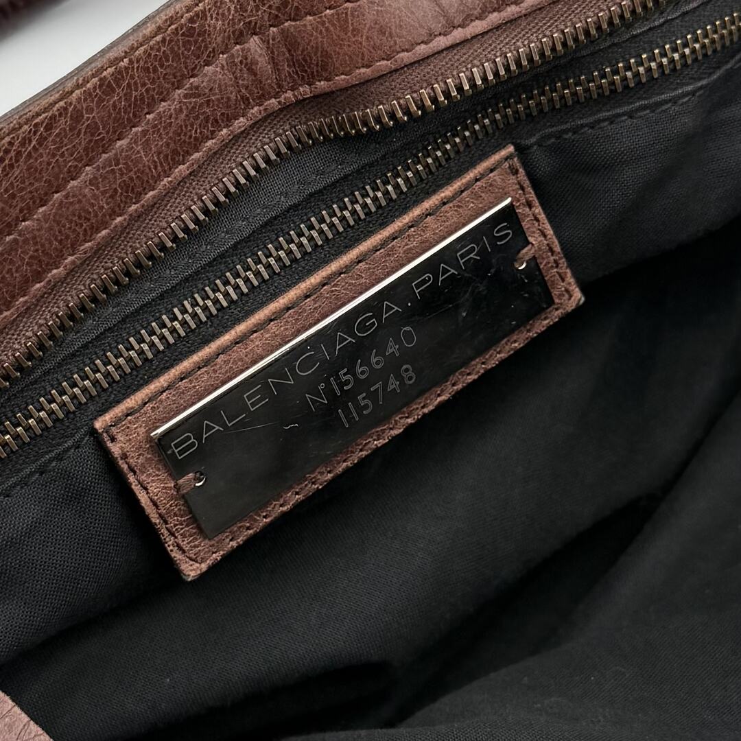 2010 Balenciaga City Leather Brown Handbag