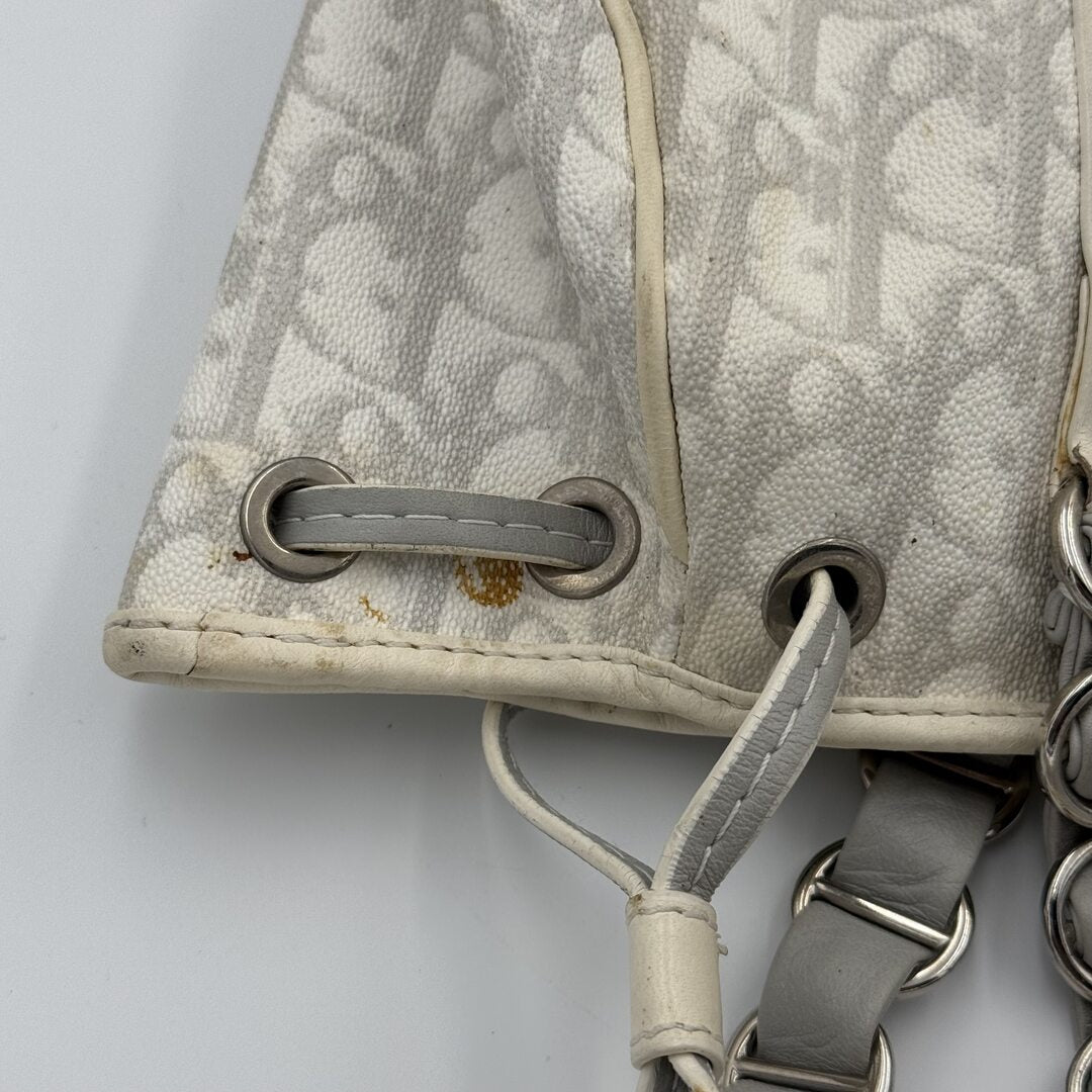 Dior Romantique Trotter White Shoulder Bag