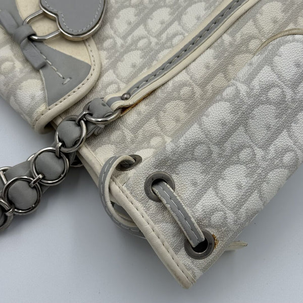 Dior Romantique Trotter White Shoulder Bag