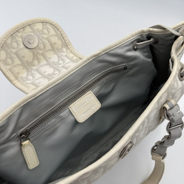 Dior Romantique Trotter White Shoulder Bag