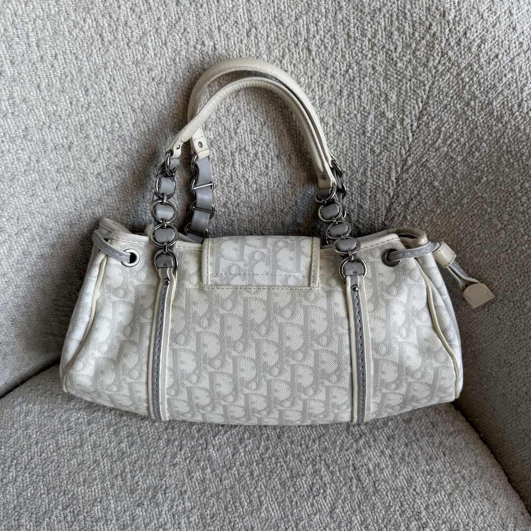Dior Romantique Trotter White Shoulder Bag